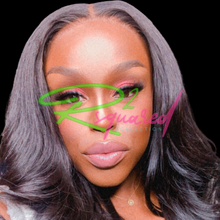 Load image into Gallery viewer, Our CEO is pictured laced in our 5x5 HD transparent lace closure in our body wave texture, giving her a natural hairline that can be worn in a middle or side-part.
